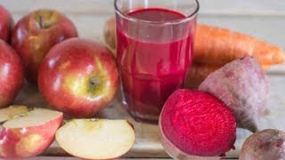 Beneficios del Jugo de Remolacha Zanahoria y Manzana y Cómo Prepararlo [upl. by Lunnete]