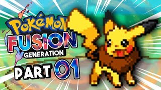 Pokemon Fusion Generation part 1 PIKAVEE Pokemon Fan Game Gameplay Walkthrough [upl. by Onia]