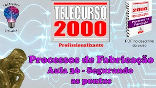 Telecurso 2000  Processos de Fabricação  36 Segurando as pontas [upl. by Ilesara]