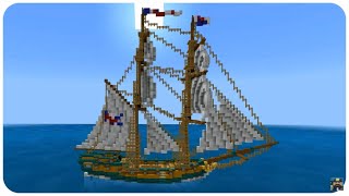 Minecraft 4th Rate Ship of the Line Tutorial HMS Narrow 56 Gun Heavy Warship Tutorial [upl. by Danita]