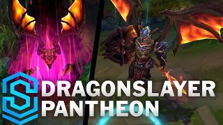 Dragonslayer Pantheon Skin Spotlight  PreRelease  League of Legends [upl. by Naga]