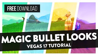 Magic Bullet Looks Plugin Basics FREE MBLooks CC Presets  Vegas Pro 17 Tutorial [upl. by Frager]