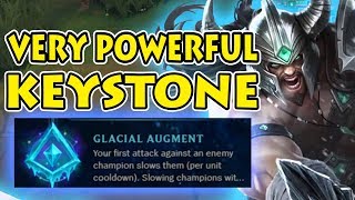 GLACIAL AUGMENT amp APPROACH VELOCITY OP SLOW ENEMY AND SPEED YOURSELF UP FT TRYNDAMERE VS SINGED [upl. by Alanah]