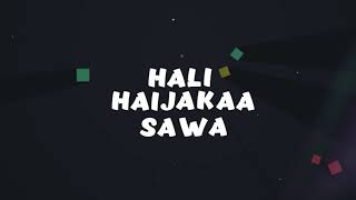 Mbosso  Haijakaa Sawa Lyric Video [upl. by Aschim]