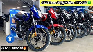 2023 New Platina 110ABS All Colours Model  1st in Segment￼ Gear indicator￼😍  OnRoad price [upl. by Anyale]