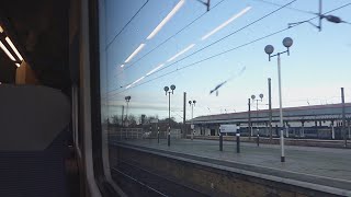 Leaving York on a TransPennine Express Class 185 71222 [upl. by Jochbed]