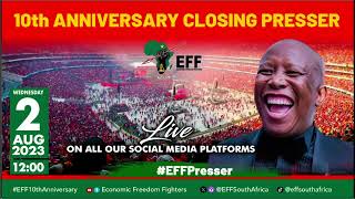 CIC Julius Malema Addresses EFF 10th Anniversary Closing Press Conference [upl. by Deloris]