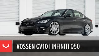 Infiniti Q50  Vossen CV10 Concave Wheel [upl. by Pickens393]