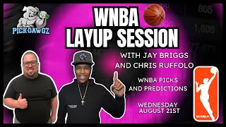 WNBA Picks amp Predictions Wednesday 82124  WNBA Layup Session [upl. by Sivi817]