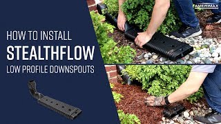 Installing an Amerimax StealthFlow Downspout Drainage System in 5 Easy Steps [upl. by Ahsaetal974]