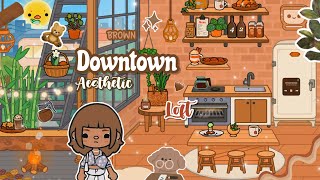 🧸Brown Downtown Loft Design✨Toca Boca 🪵Tocalifeworld  Makeover [upl. by Suhpoelc]