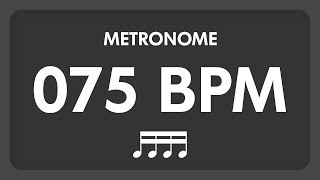 75 BPM  Metronome  16th Notes [upl. by Alithia]