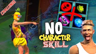 NO CHARACTER SKILL CHALLENGE 😱 A4 GAMER [upl. by Seabury]