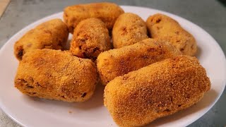 ‼️Croquetas de Jamón en 10 Minutos‼️Sin Bechamel 😱 [upl. by Annhoj]