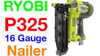 Ryobi 18v P325 16 Gauge Straight Finish Nailer Review [upl. by Anade]