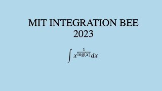 MIT Integration Bee 2023  Explained [upl. by Hanikahs]