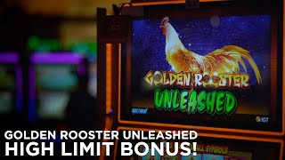 Ken Shamrock plays HIGH LIMIT GOLDEN ROOSTER UNLEASHED Slot at Tulalip Resort Casino [upl. by Colver862]