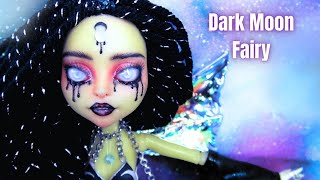 Dark MOON Monster High FAIRY Repaint [upl. by Carlton]