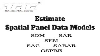 How to Estimate Spatial Panel Data Models in Stata [upl. by Reeba]