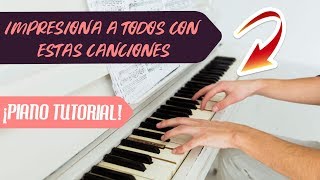 3 Canciones FAMOSAS En PIANO para Sorprender a Los Amigos [upl. by Onek]