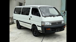 1995 KZH116 DX 1KZ Turbo Diesel powered 5SPD Manual trans 10 pass rear ACHEAT with only 64K kms [upl. by Suirtimid148]