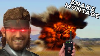 Snake needs to chill  Smash Bros Ultimate Montage  Snake Montage [upl. by Aiksa]