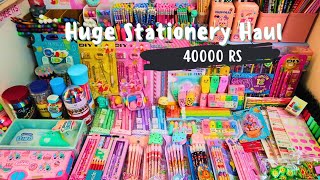 40000 rs worth of huge stationery haul ✨️ MR DIY  Crossword  ilahui  Yoyoso store and more 💕💗 [upl. by Elmer]