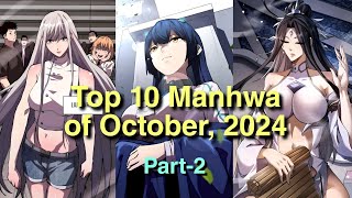 Best manhwa of October 2024🔥Part2  manhwarecommendations manhwa [upl. by Eibrik60]