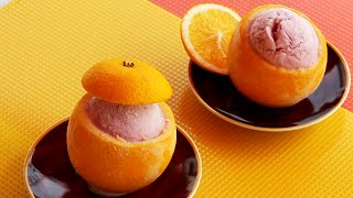 Fruchtige EISORANGEADE  Eis ohne Eismaschine selber machen [upl. by Nimrahc]