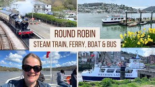 Round Robin  DARTMOUTH STEAM RAILWAY  Paignton Kingswear Dartmouth Totnes [upl. by Hasin317]