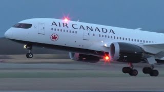 Air Canada New Livery 7878 CGHPQ Dusk Takeoff from Calgary Airport ᴴᴰ [upl. by Thissa]