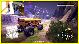 School Bus Monster Truck  Monster Jam Steel Titans 2  Logitech G29 Gameplay [upl. by Saunder]