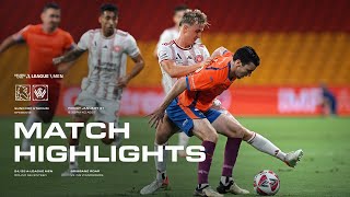 ALM R17 Highlights Brisbane Roar vs Western Sydney Wanderers [upl. by Ahsenrat649]