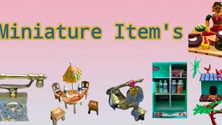 Miniature Items mini Home decor Items [upl. by Lerat]