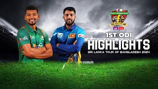 Bangladesh vs Sri Lanka Highlights  1st ODI  Sri Lanka tour of Bangladesh 2024 [upl. by Persson]