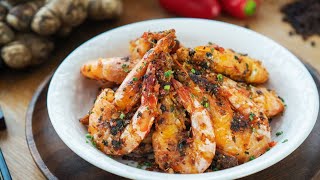 Crispy Chinese Salt and Pepper Shrimps Recipe  椒盐虾 [upl. by Bergerac]