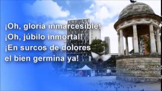 Himno Nacional de Colombia Completo Con Letra 11 Estrofas [upl. by Aileahcim935]