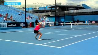 Jessica Moore v Arina Rodionova Australian Open 2013 Playoff highlights [upl. by Alejoa815]