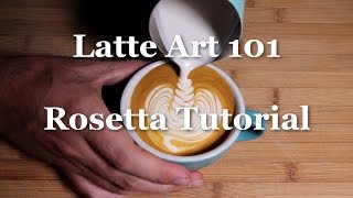 Rosetta Latte Art Tutorial  Latte Art 101  Coffeefusion [upl. by Lynnelle]