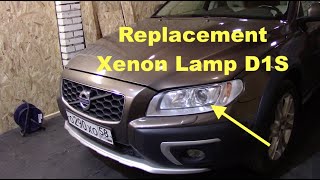 Replacing D1S Xenon Bulb on Volvo XC70 [upl. by Guimar]