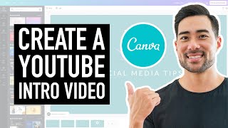 How To Make an Intro For YouTube Videos Free in Canva  How To Create a YouTube Intro [upl. by Guerin]