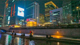 4K HDR Night Walk in Seoul Jongno District and City Hall  Korea Walking Tour 서울 밤산책 종로 광화문과 시청 걷기 [upl. by Aisatana230]