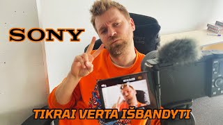 IŠMOK FILMUOTI  KAMERA SONY ZVE10  UNBOX RING [upl. by Cherie]