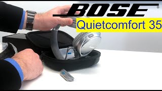 UNBOXING and SETUP of the BOSE QUIETCOMFORT 35 II on an iPhone [upl. by Naujahs710]