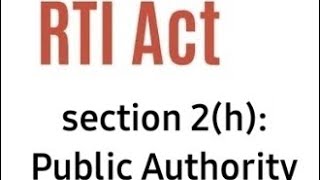 RTI ACT  2005  SECTION 2h explanationASC [upl. by Madson]