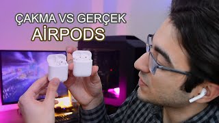 EN GERÇEKÇİ ÇAKMA AİRPODS VS GERÇEK AİRPODS [upl. by Modesty]