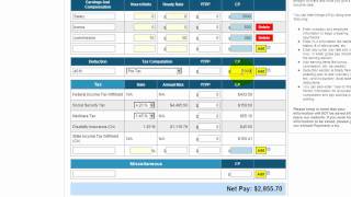 Free payroll tax paycheck calculator [upl. by Aicnerolf]