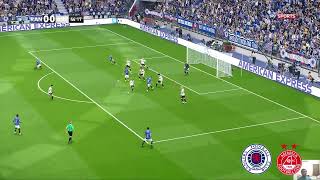 Rangers v Aberdeen  Scottish Premiership 202324  Highlights PES 21 [upl. by Chambers216]