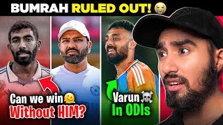 WTF NO BUMRAH in ODIs 🥲  Varun Chakravarthy IN 💀  IND vs ENG ODI SQUAD [upl. by Hadria]