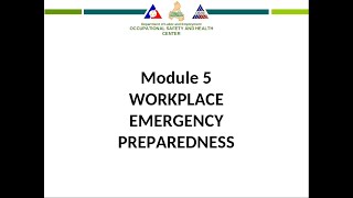 Module 5 of 6  DOLE OSH Mandatory Safety Seminar for Workers [upl. by Gayleen416]